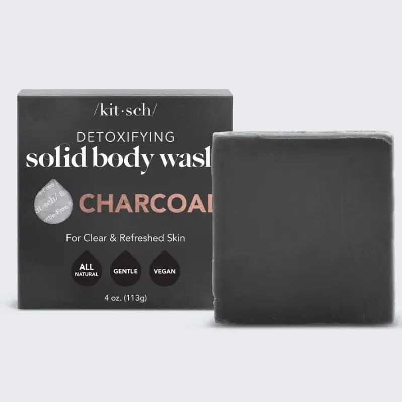 Charcoal Detoxifying Solid Body Wash  Kit-sch