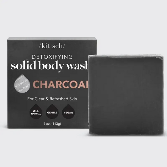 Charcoal Detoxifying Solid Body Wash  Kit-sch
