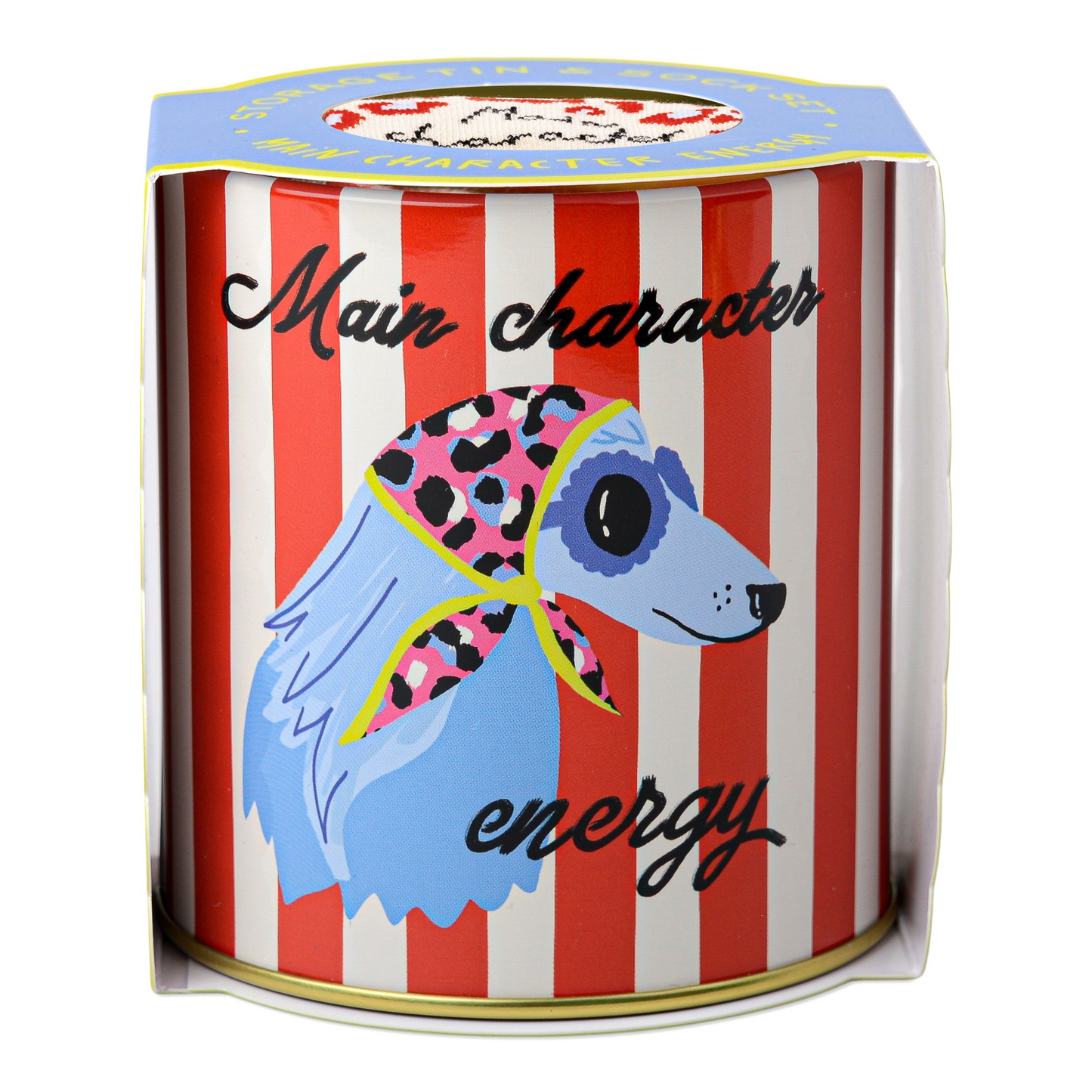 Main Character Energy Socks in a Can