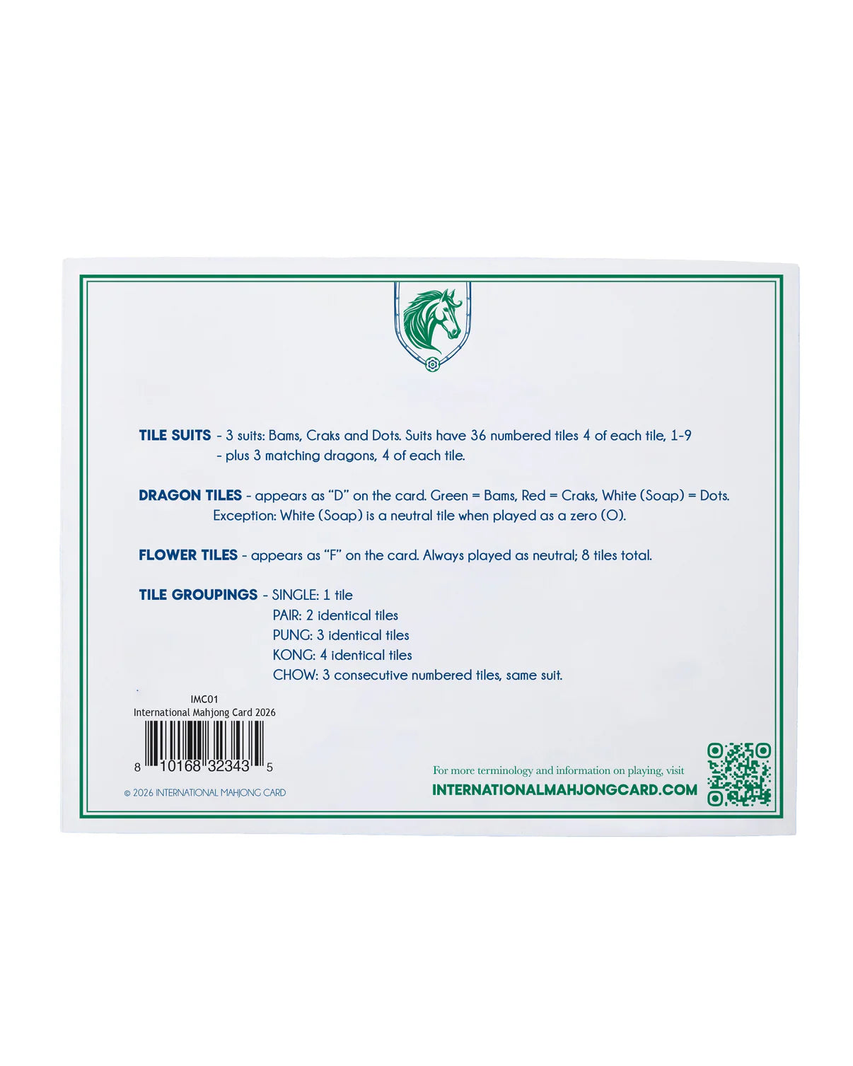 International Mahjong Card | Oh My Mahjong
