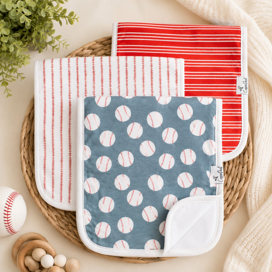 3 Pack Burp Cloth | Slugger | Copper Pearl