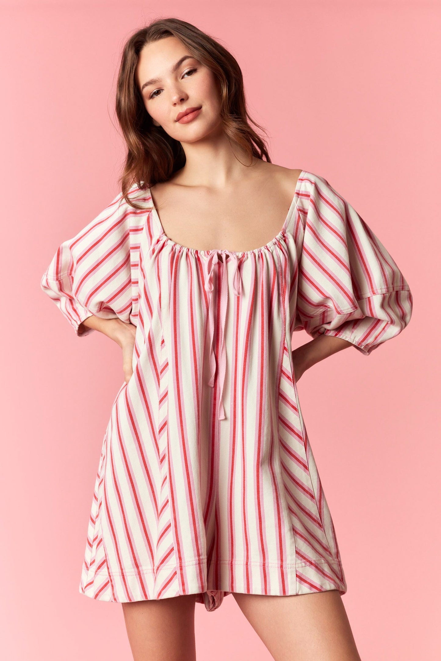 Coastal Breeze Stripe Romper