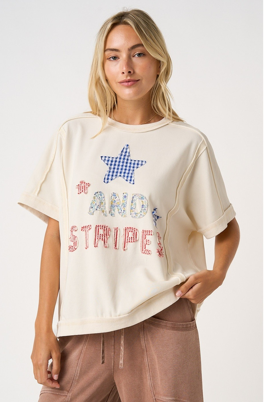 Stars & Stripes Patchwork Top