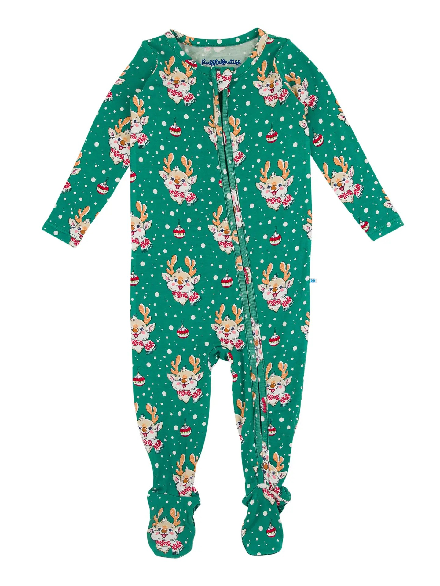 Reindeer Cheer Bamboo Footed PJ