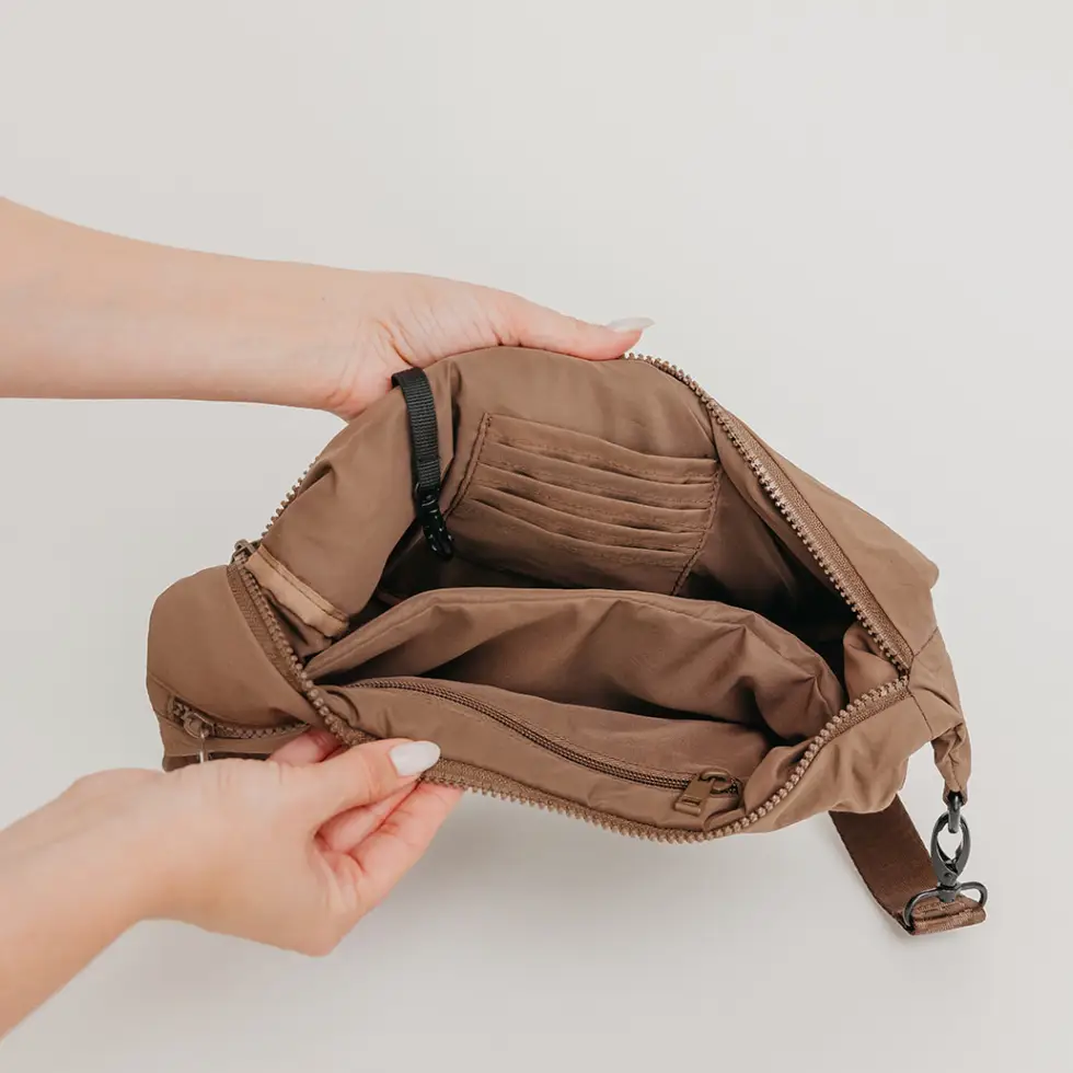 Mocha Crescent Bag | Brixley