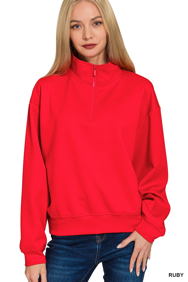 Scuba Half Zip Pullover | Multiple Colors |Monogram Me