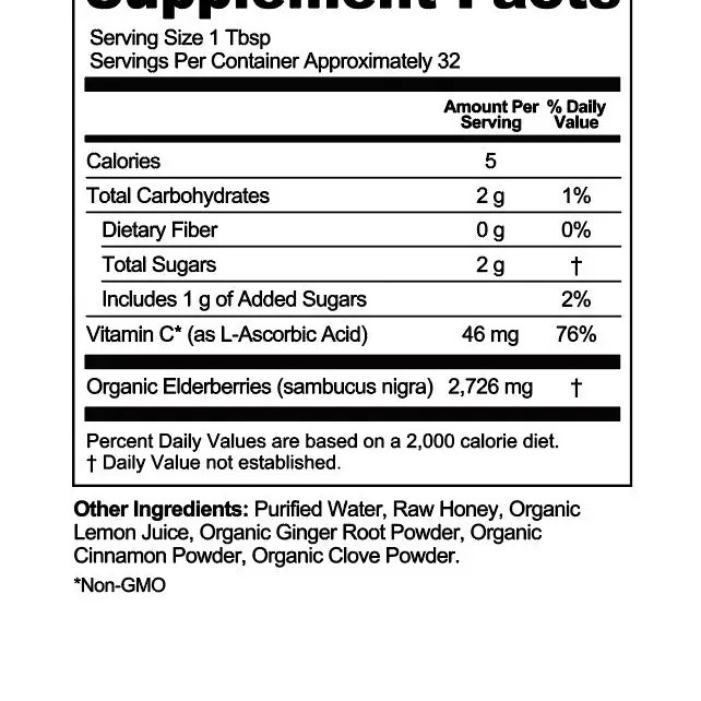Elderberry Immune Support | 160z | Rowe Casa