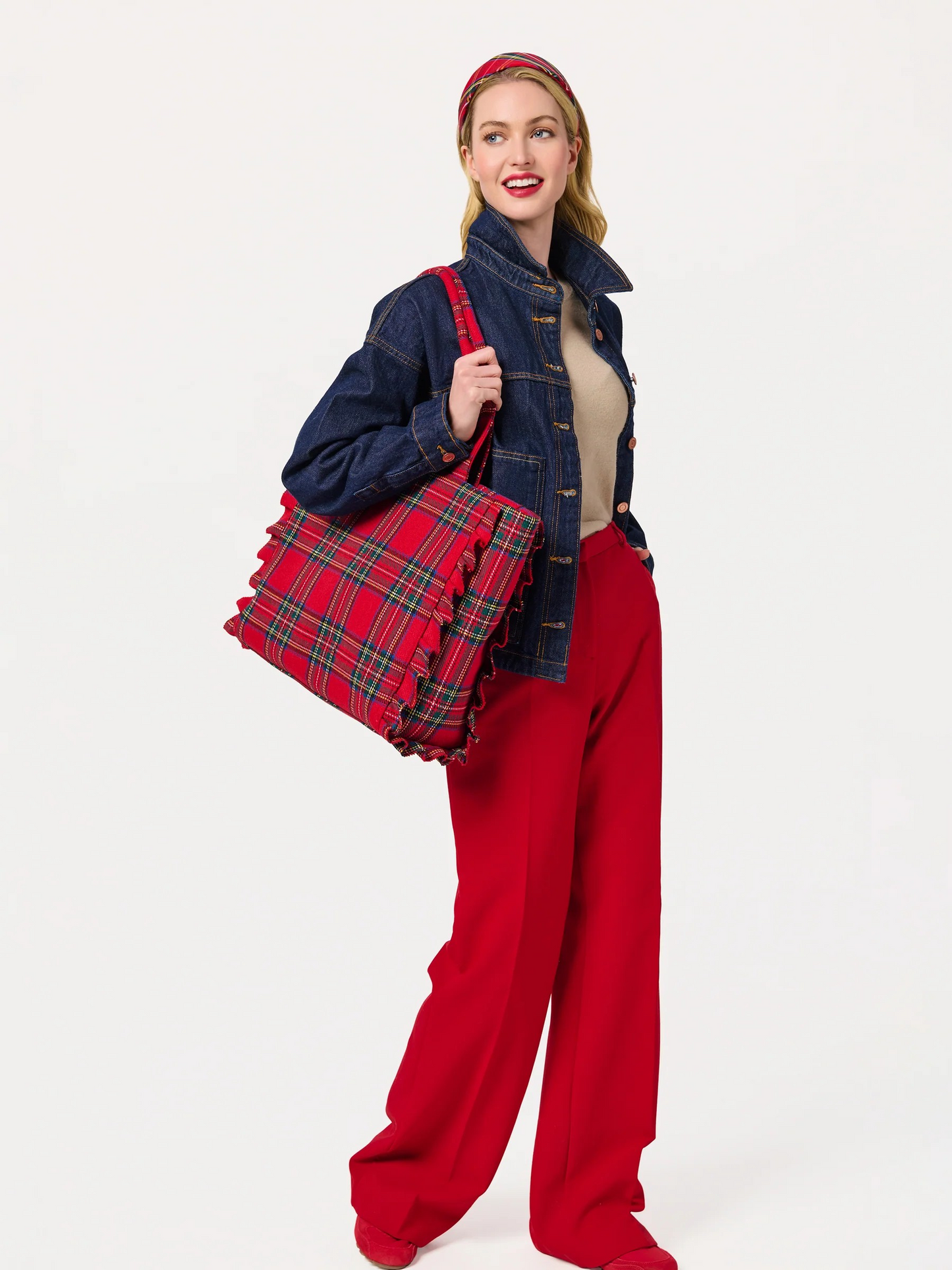 Scottie Ruffle Tote | Shiraleah