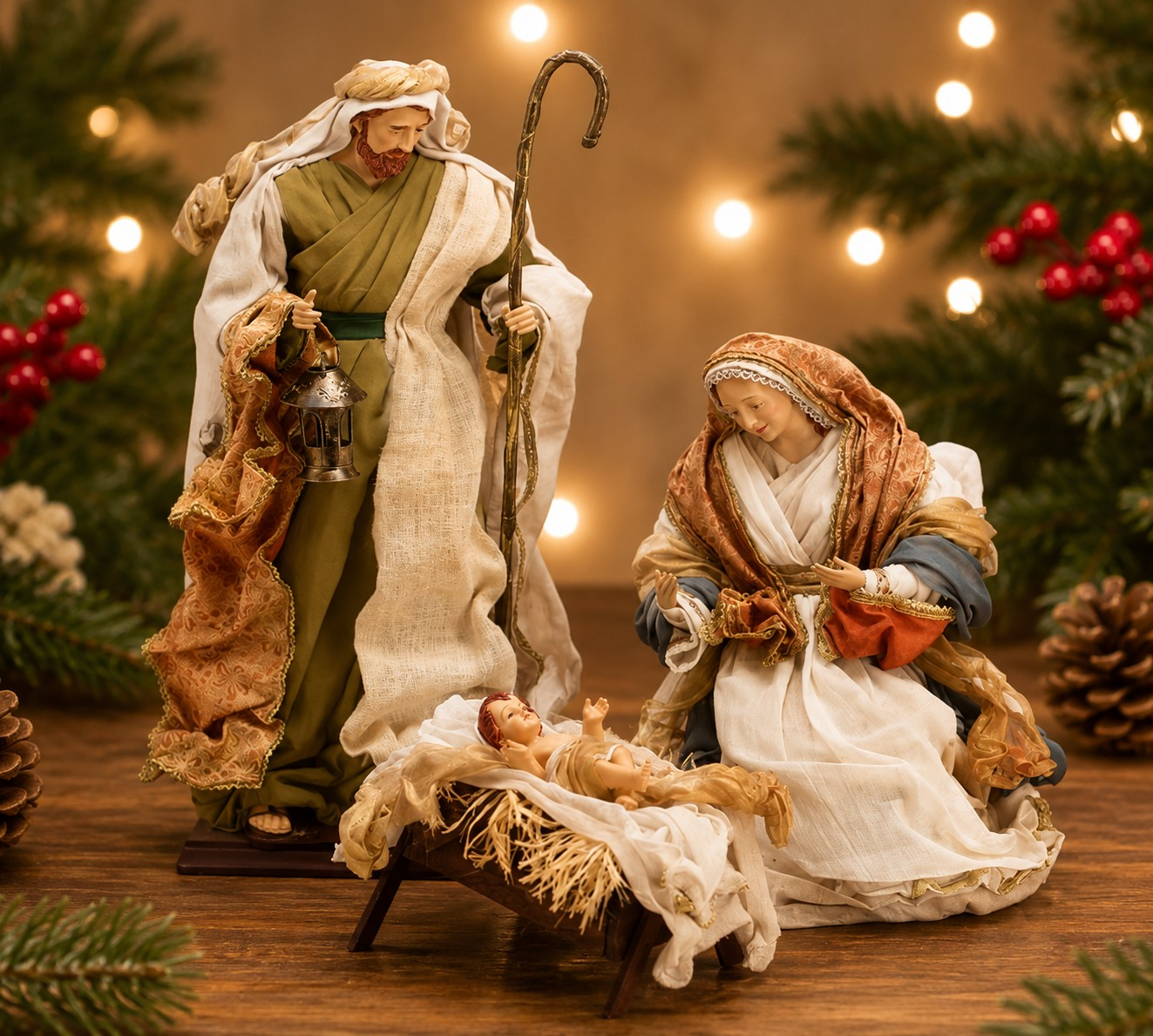 Large Nativity Set 34"
