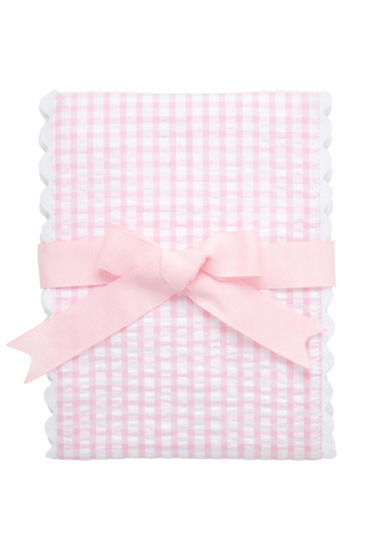 Fancy Fabric Burb Cloth | Pink/White Check