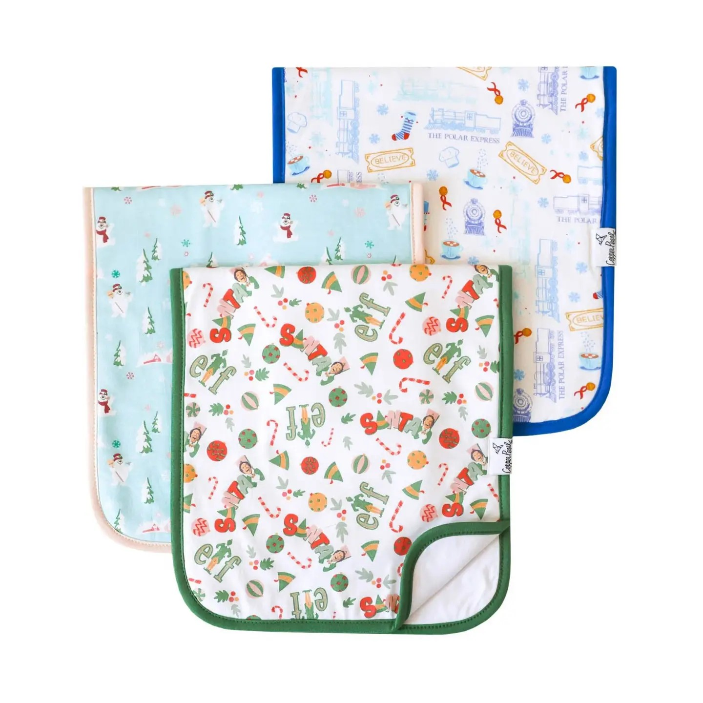 Christmas Classic Premium Burp Cloth | Copper Pearl