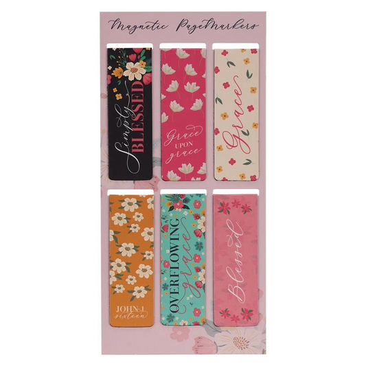 Overflowing Grace Magnetic Bookmark Set