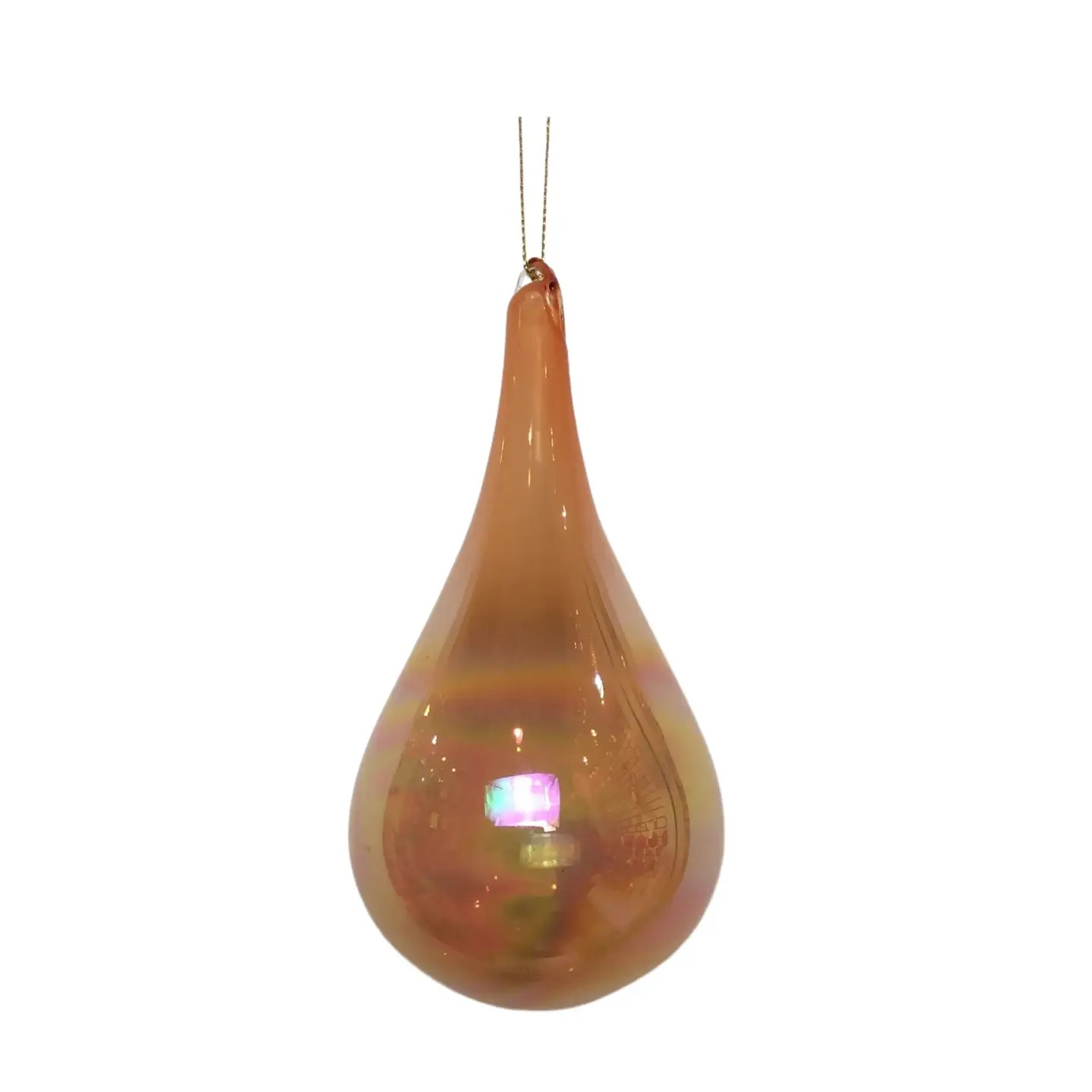 Teardrop Glass Apricot
