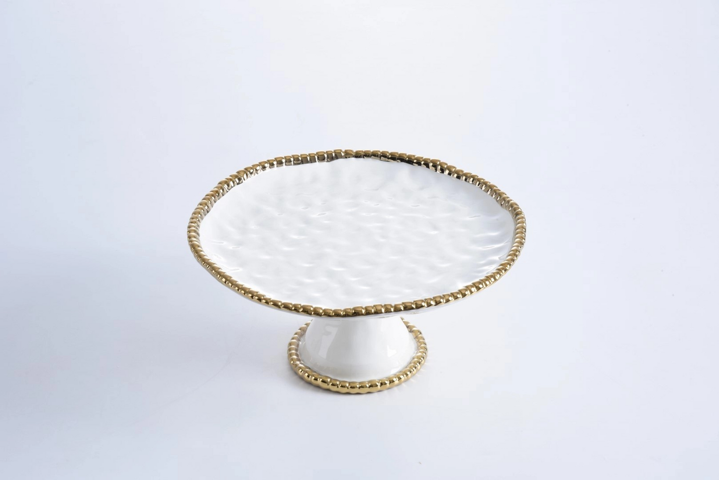 Pampa Bay White/Gold Cake Stand
