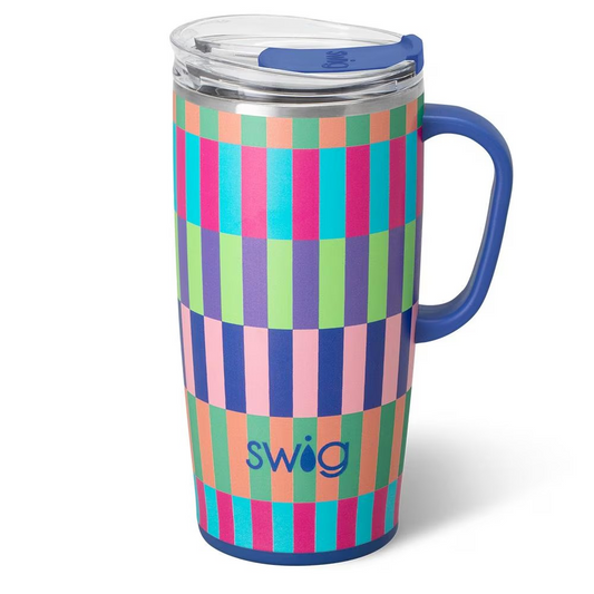 Brite Stripe Travel Mug | Swig