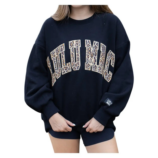LuLu Mac Sweatshirt Black | Leopard