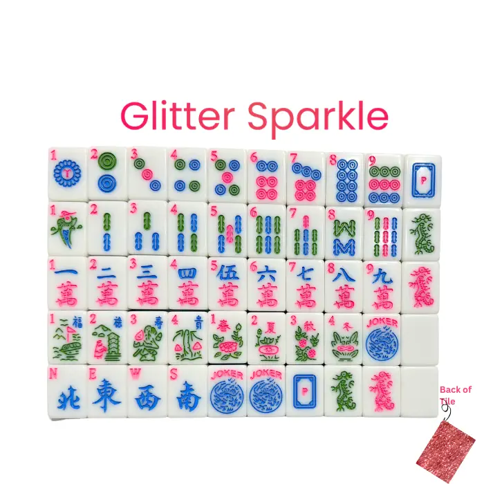Glitter Sparkle Mahjong Tiles