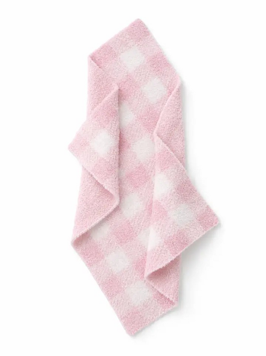 Bliss Gingham Mini Blanket | Phufy | Petal Pink