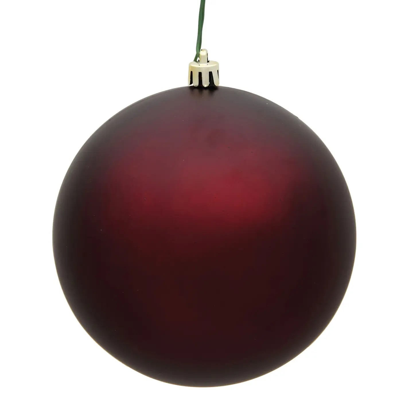 8" Burgandy Matte Ball | Christmas Ornament