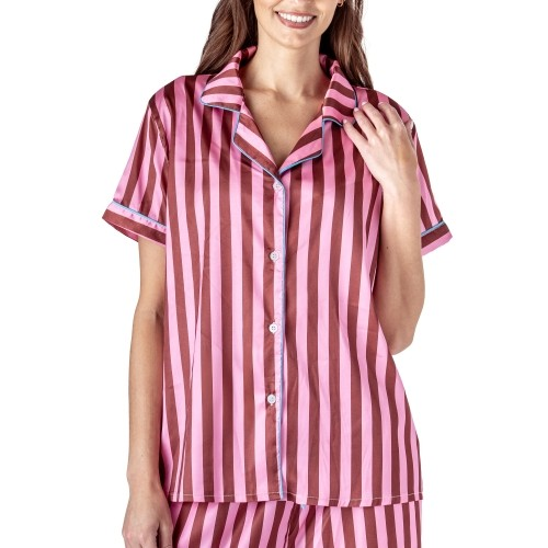 Peppermint Twist Comfy Satin Top