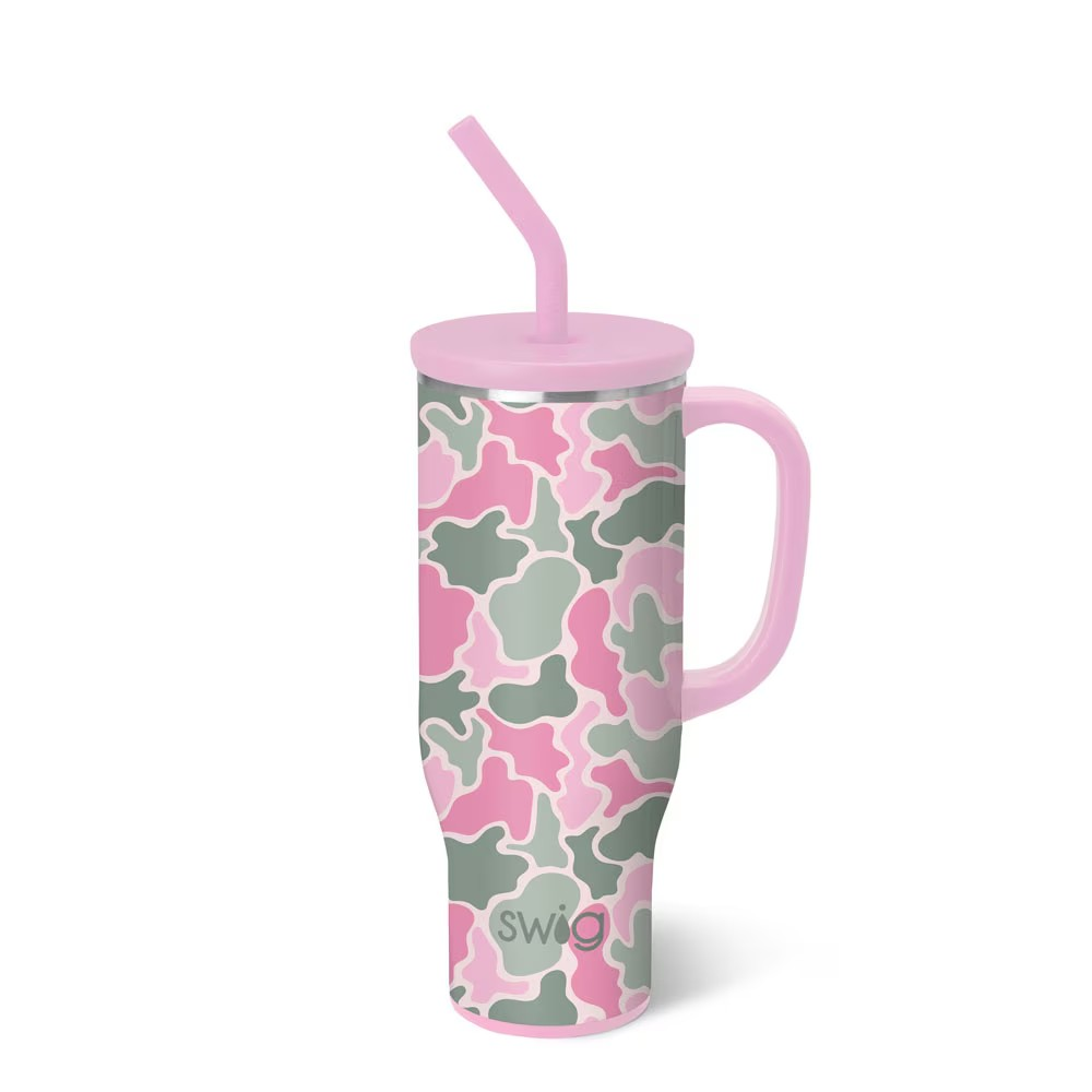 Blushing Pink Camo Mega Mug | Swig