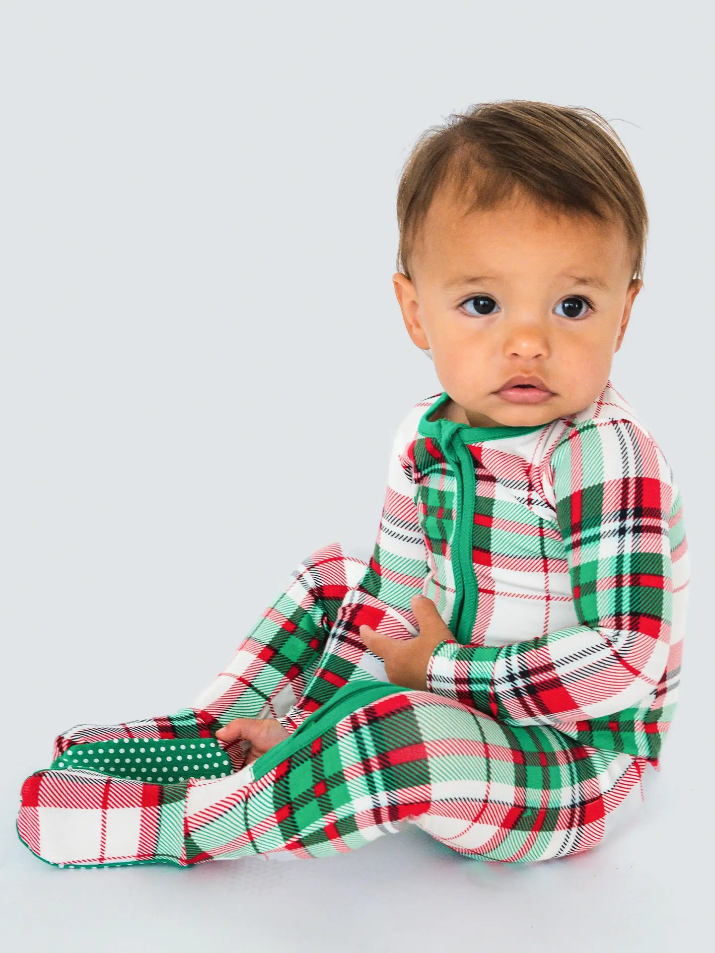 Dashing Dreams Plaid Footed PJ