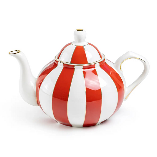 Red Carousel Teapot