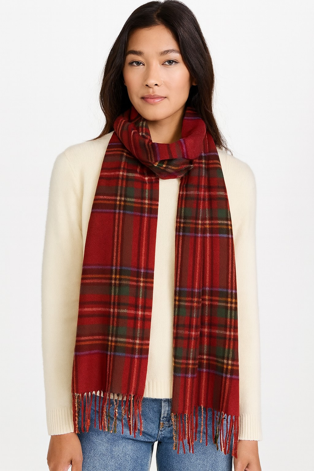 Red Plaid Scarf