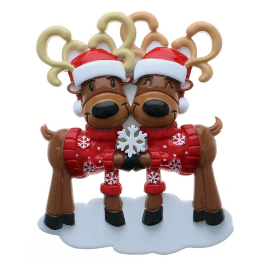 Better Together Reindeer | Personalize Christmas Ornament