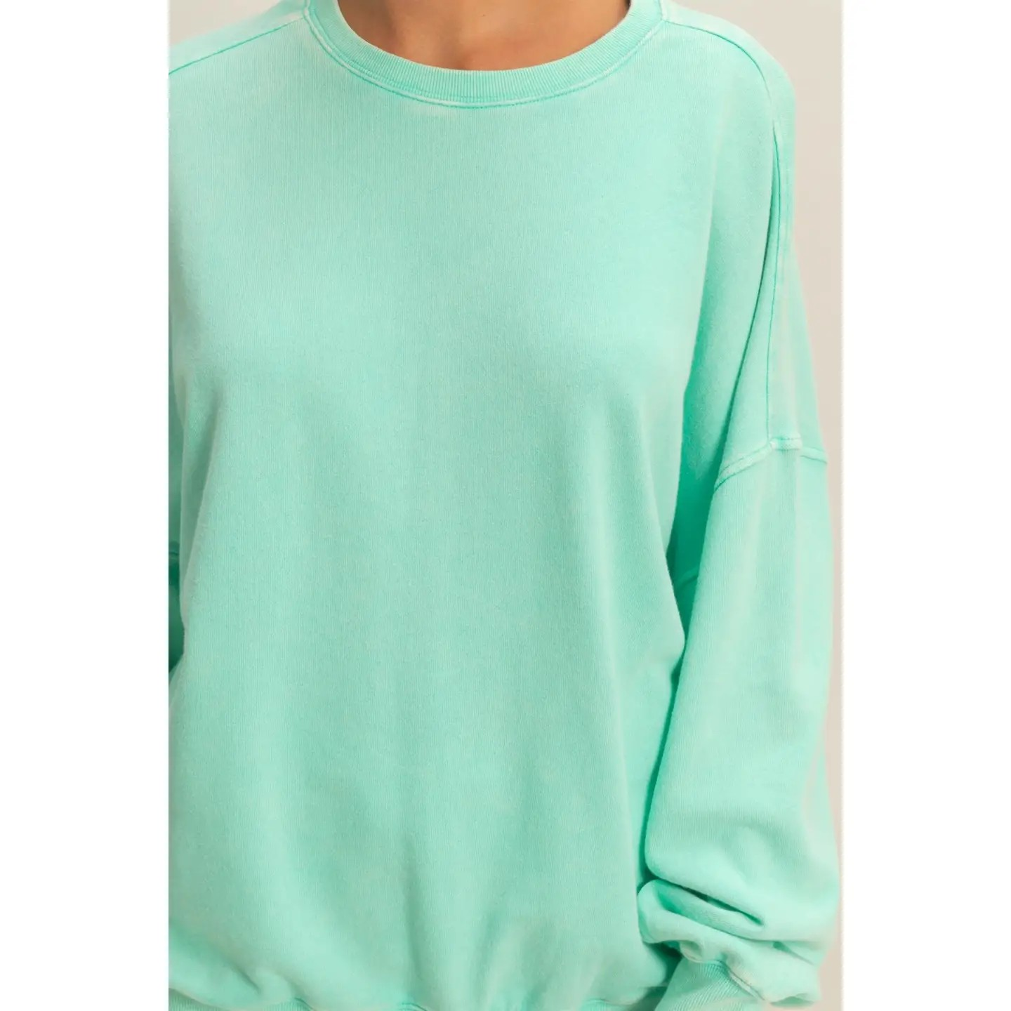 Double Zero Mint Sweatshirt | Oversized