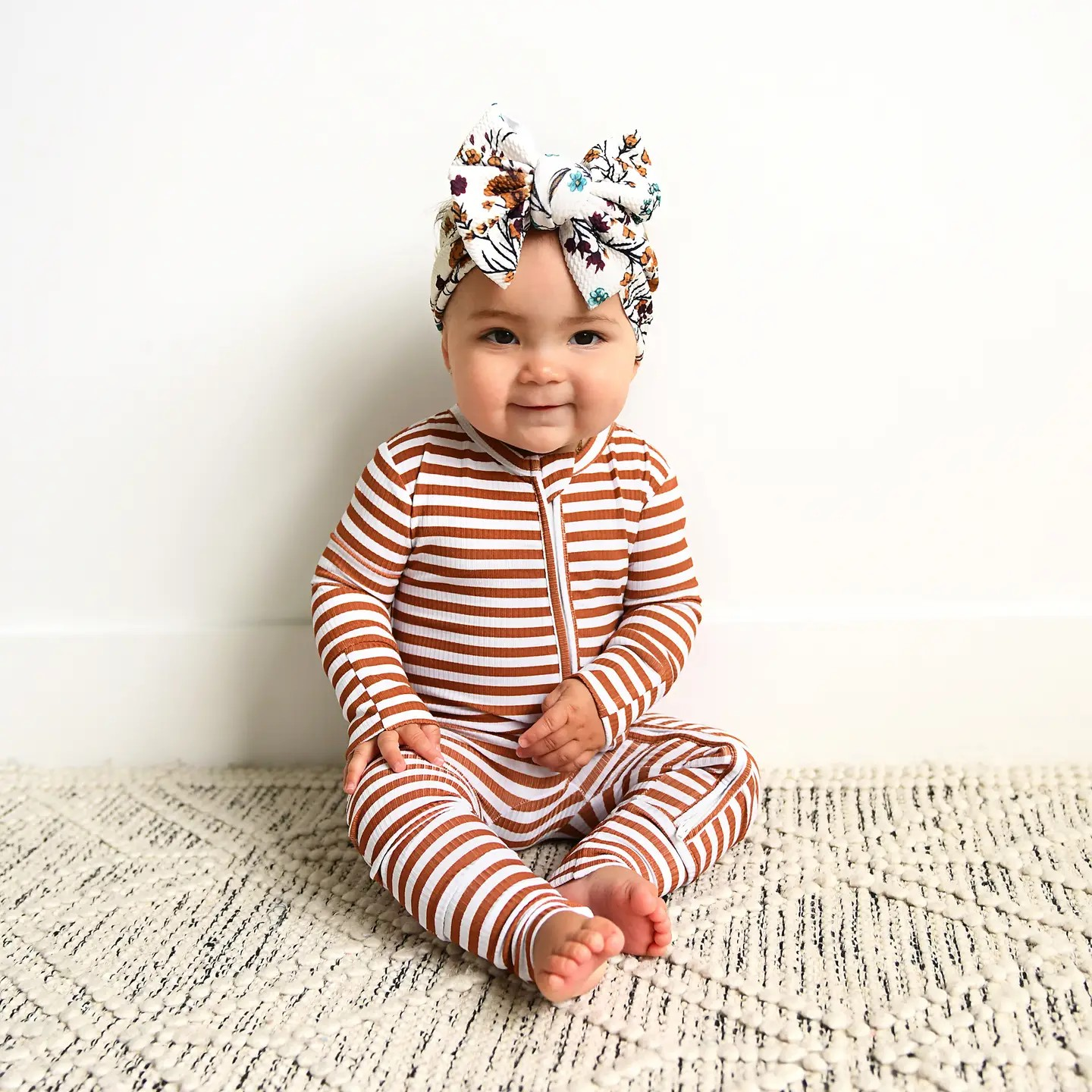 Chase Brown Striped Sleeper