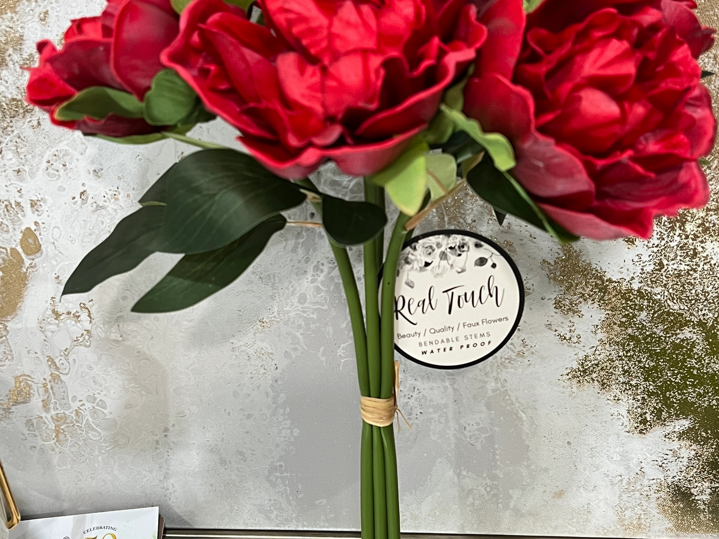 Real Touch Peony | 5- Stem