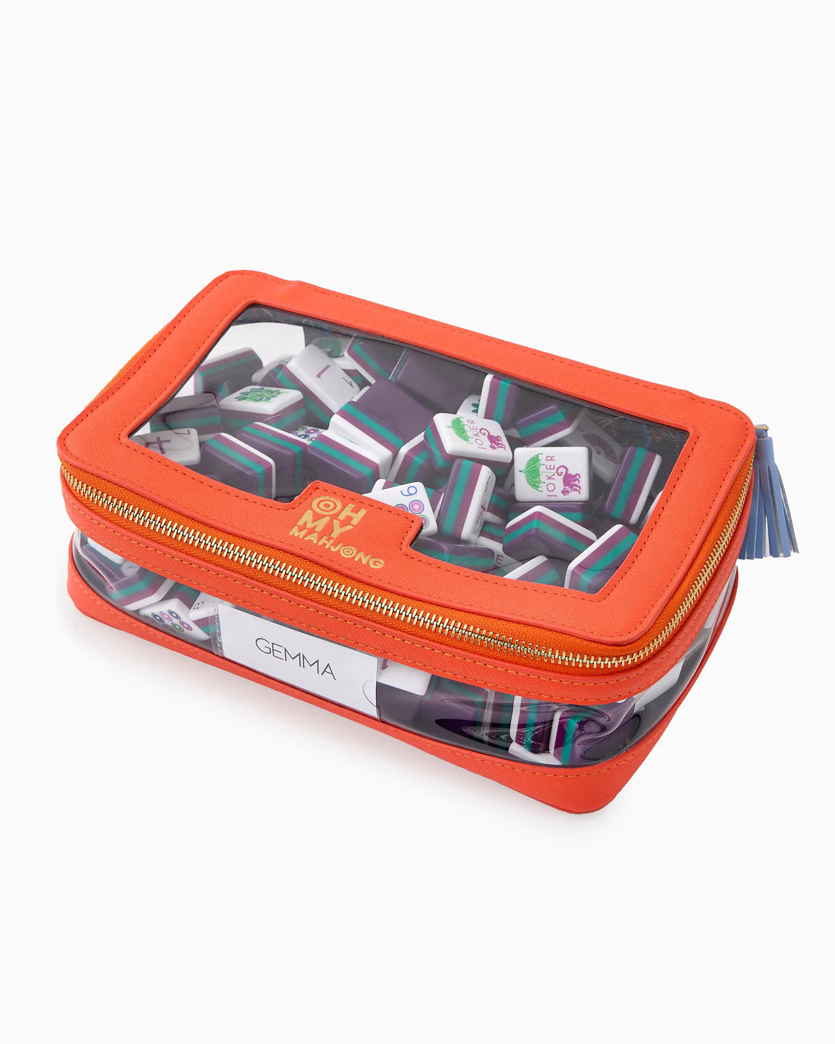 Orange Tile Storage Bag | Oh My Mahjong