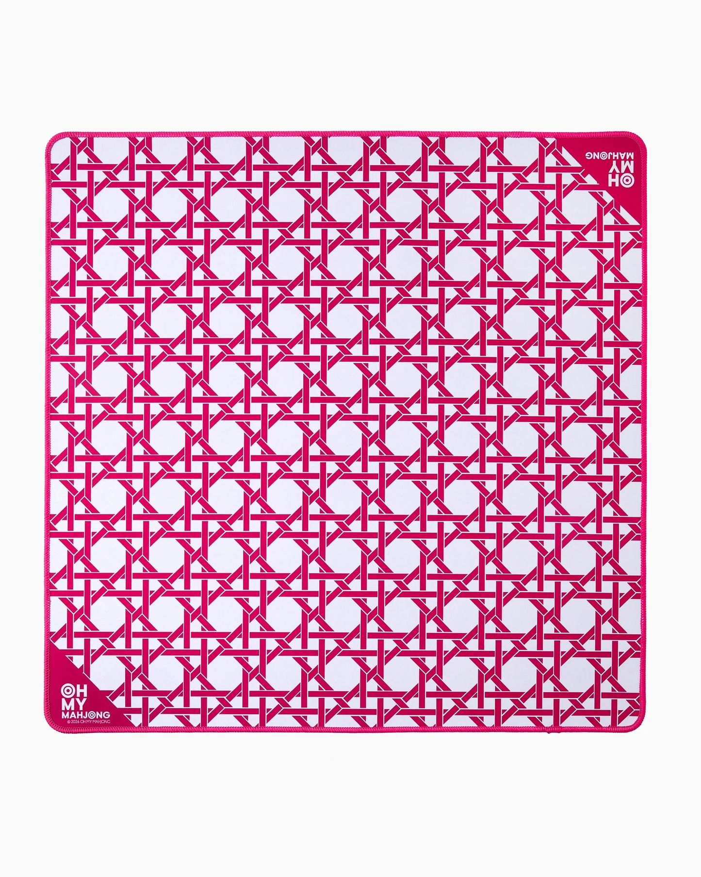 Mini Pink Cane Mat | Oh My Mahjong