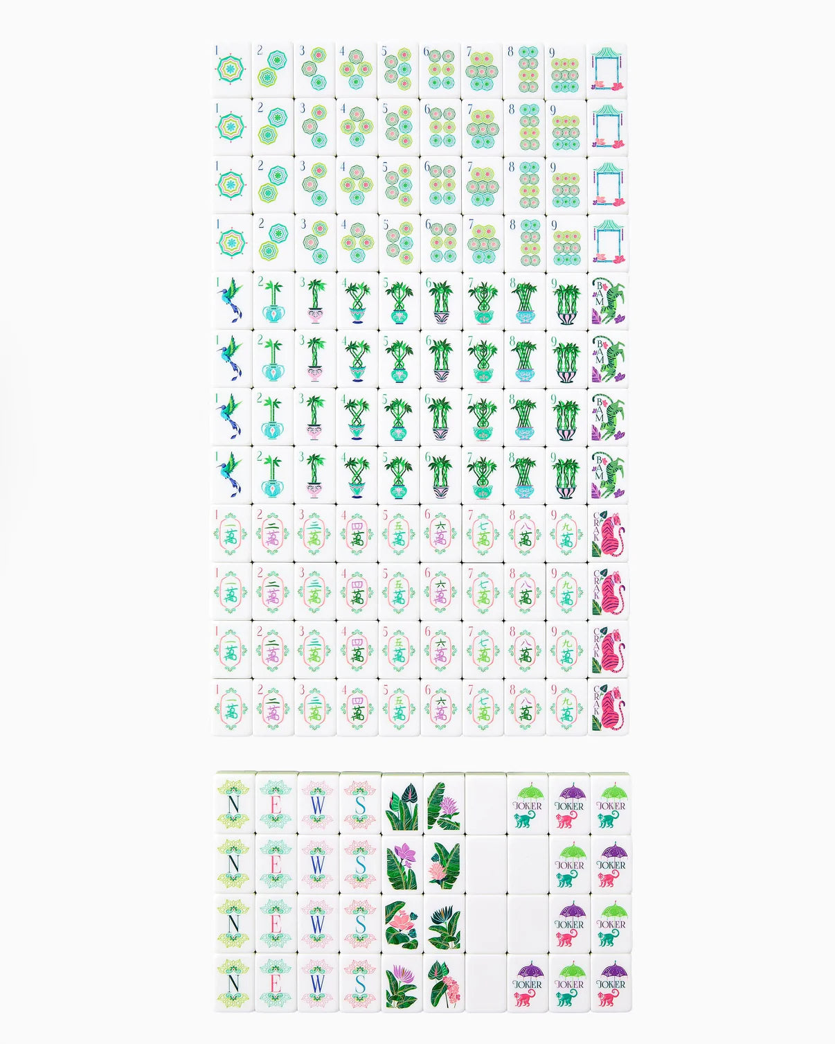 Palm Royal Mahjong Tiles | Oh My Mahjong