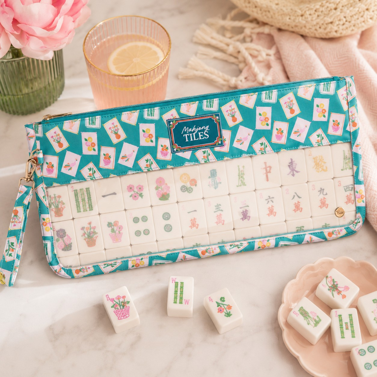 It's Mahj Time Tile Keeper Bag