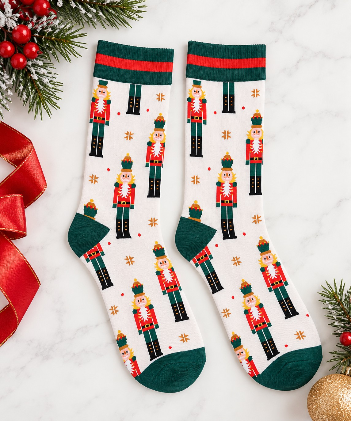 Nutcracker Women's Bamboo Crew Socks
