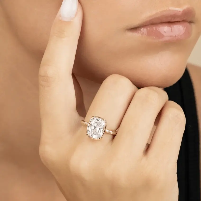 Mini Cushion Cocktail Ring | Sz 7