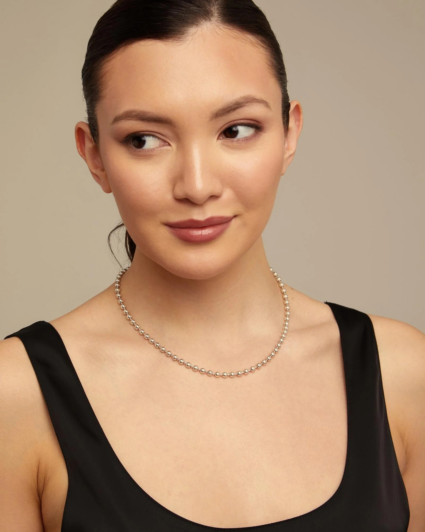 Emotions Beaded Silver Necklace