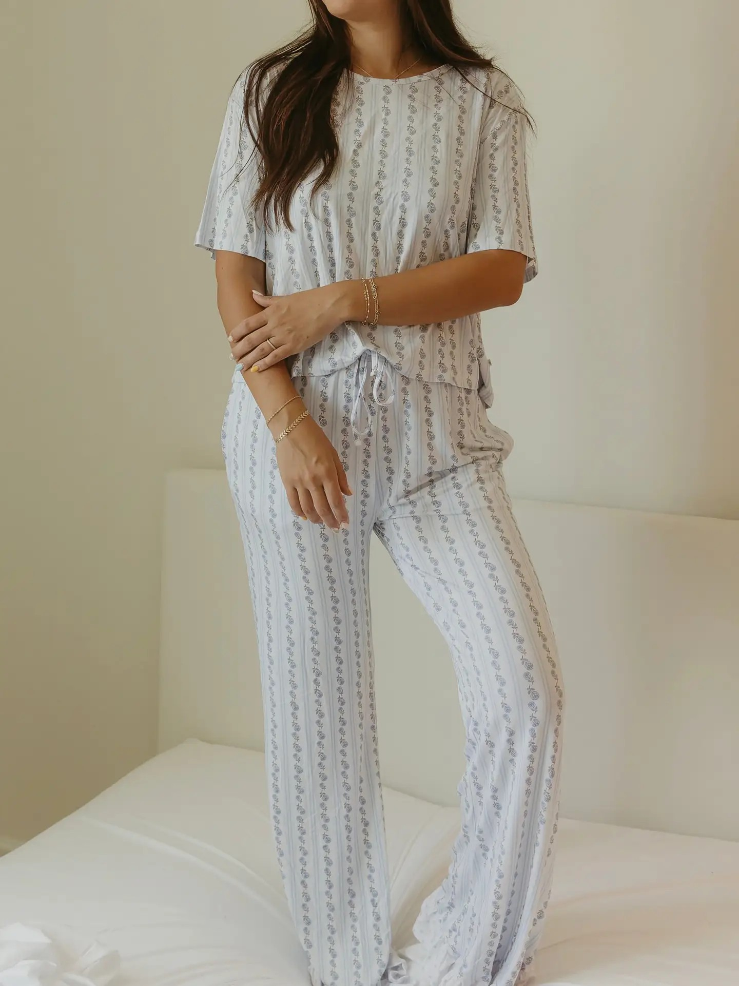 Blue Cottage Pj Set
