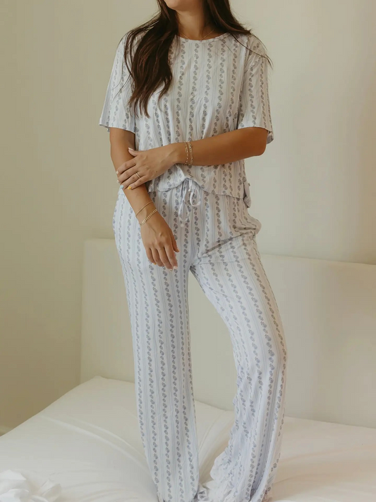 Blue Cottage Pj Set