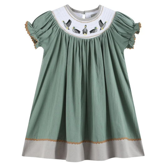 Sage Green Mallard Dress