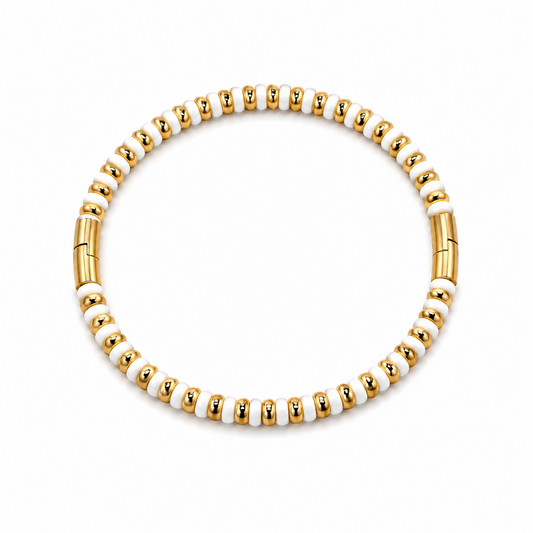 Ocean Line Bangle | White
