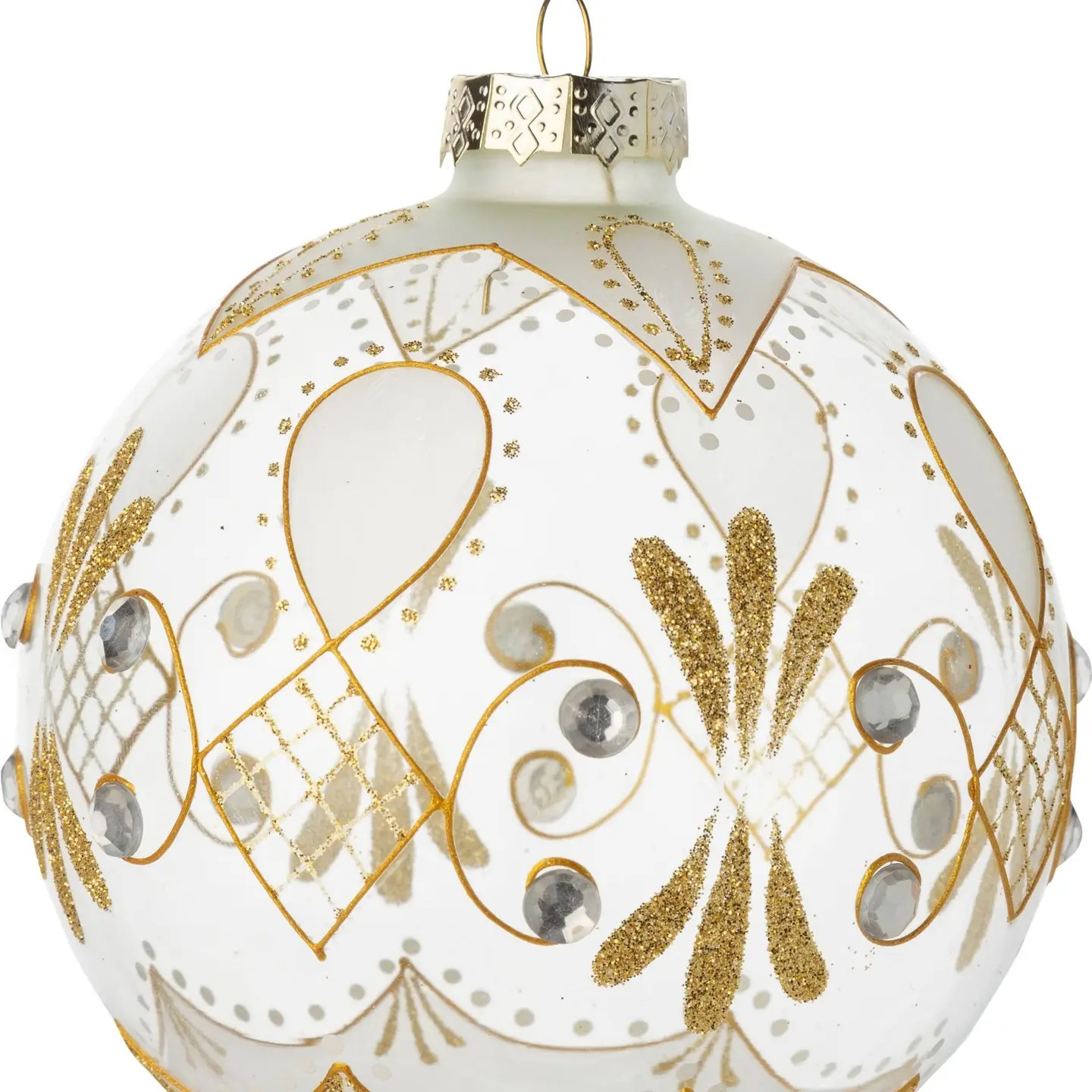 Clear Opaque Gold Glitter