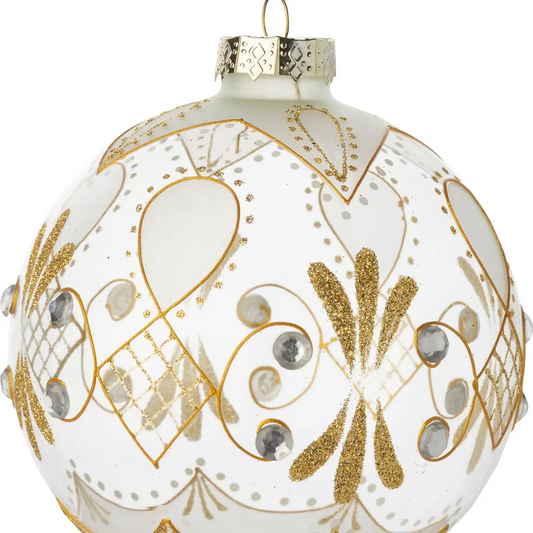 Clear Opaque Gold Glitter