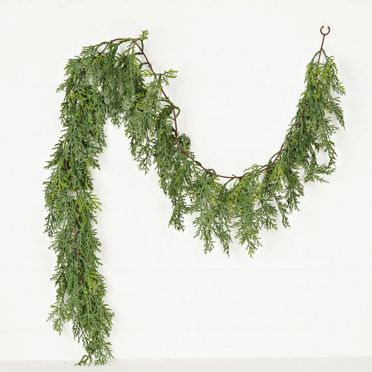 5ft Dripping Soft-Touch Cedar Garland