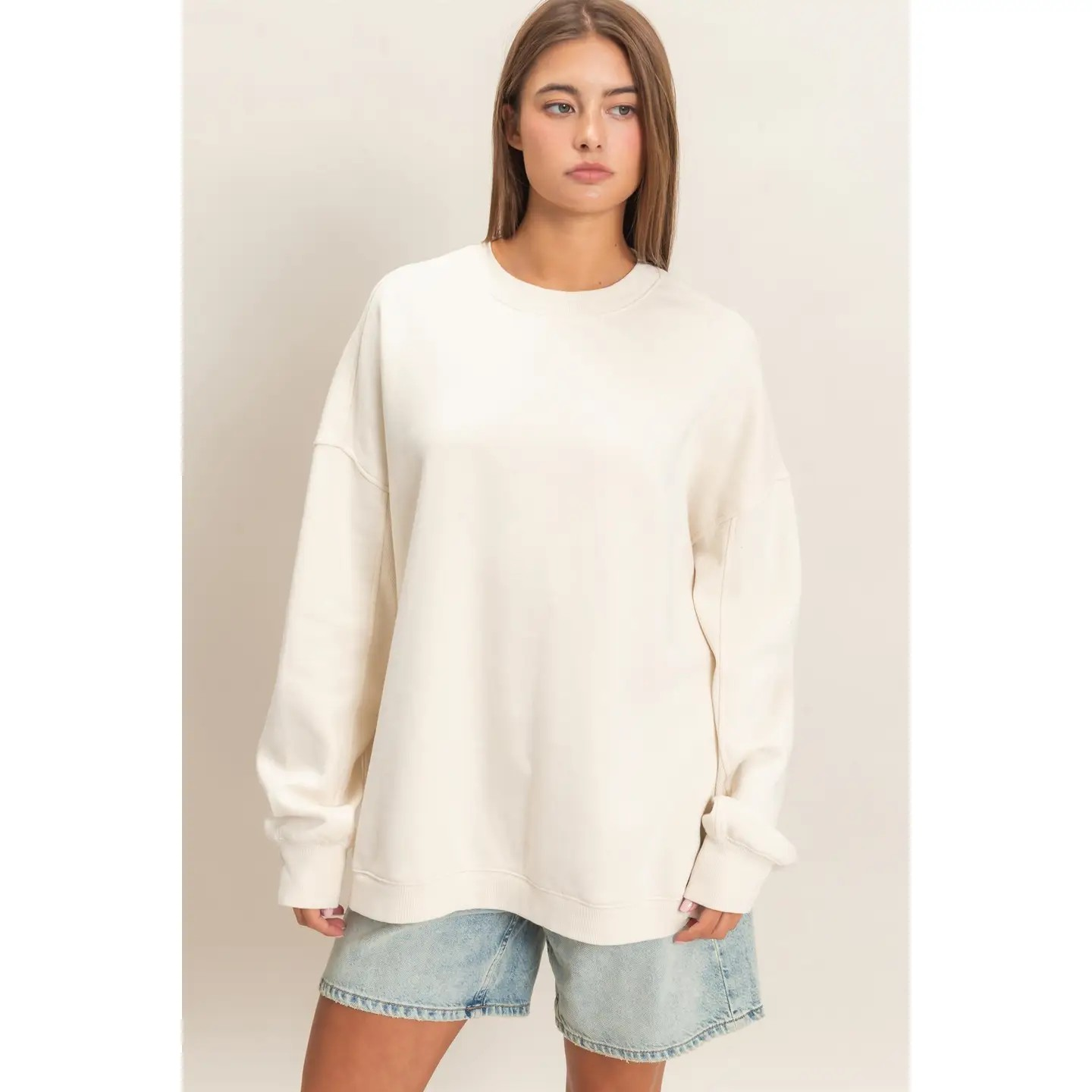 The Everyday Essential Sweatshirt I Ivory