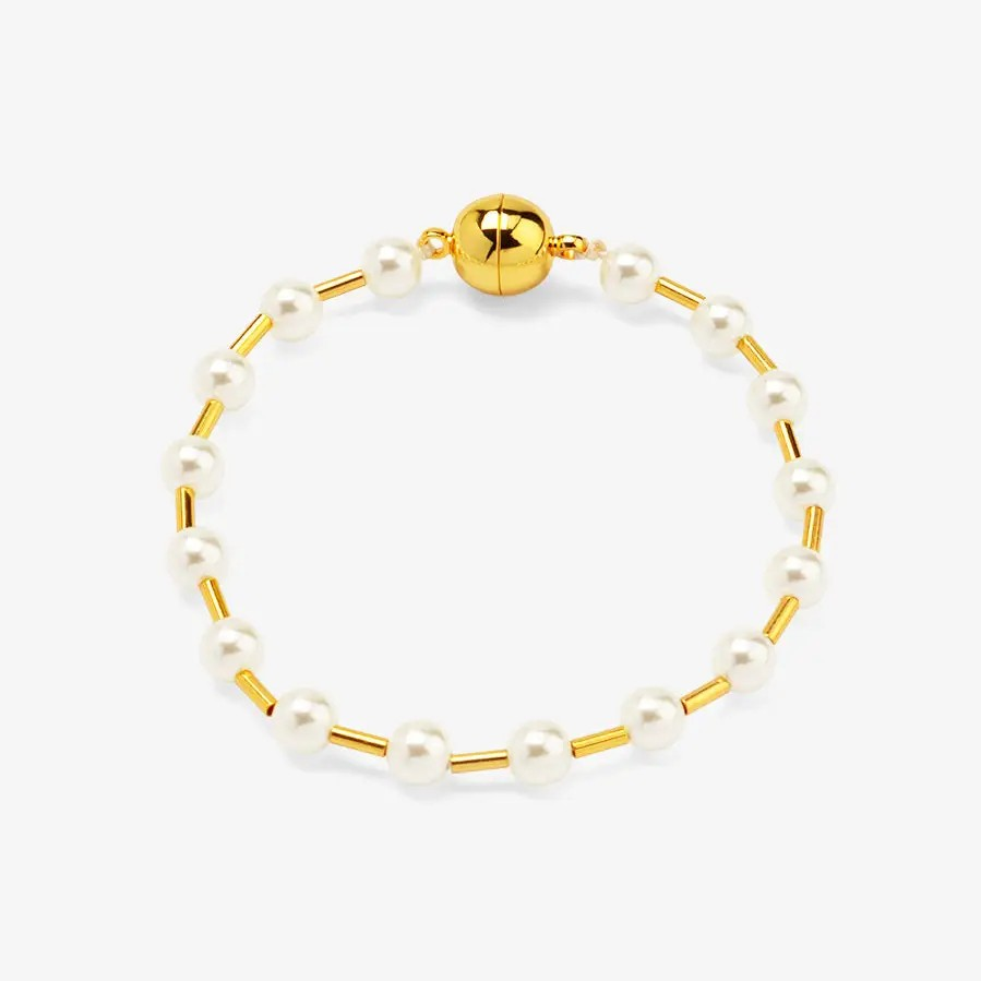 Pearl Bead Magnet Bracelet