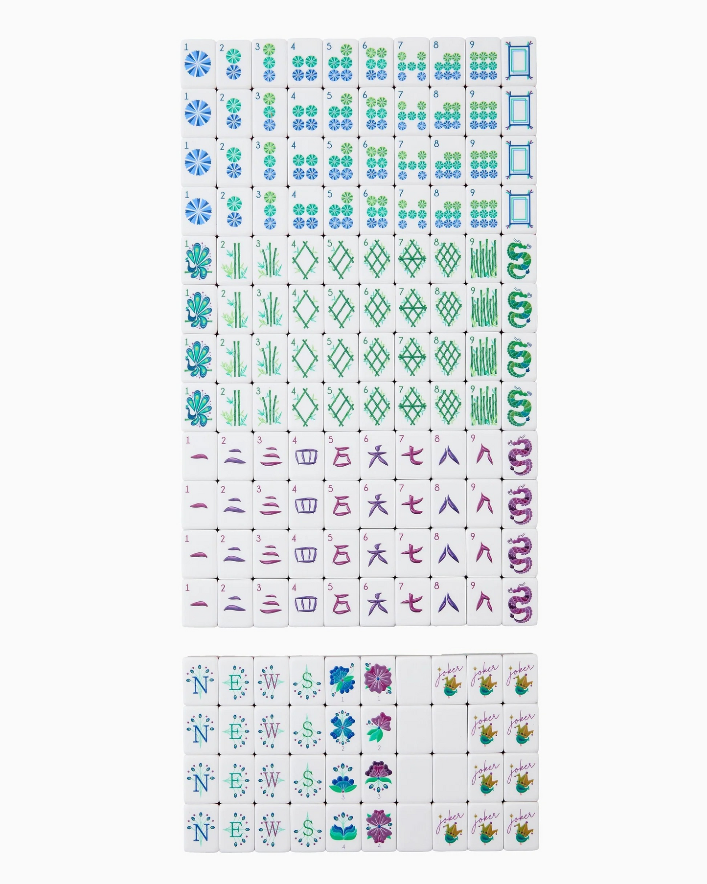 Lagoon Mahjong Tiles | Oh My Mahjong