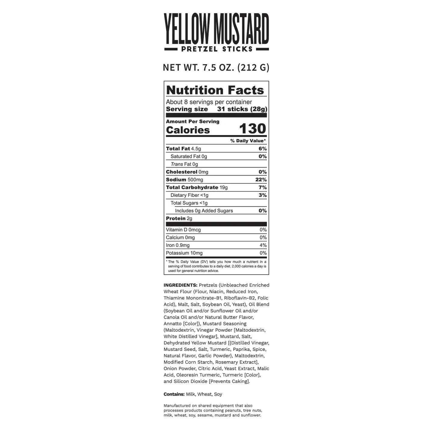 Yellow Mustard Pretzel Sticks | POP DADDY